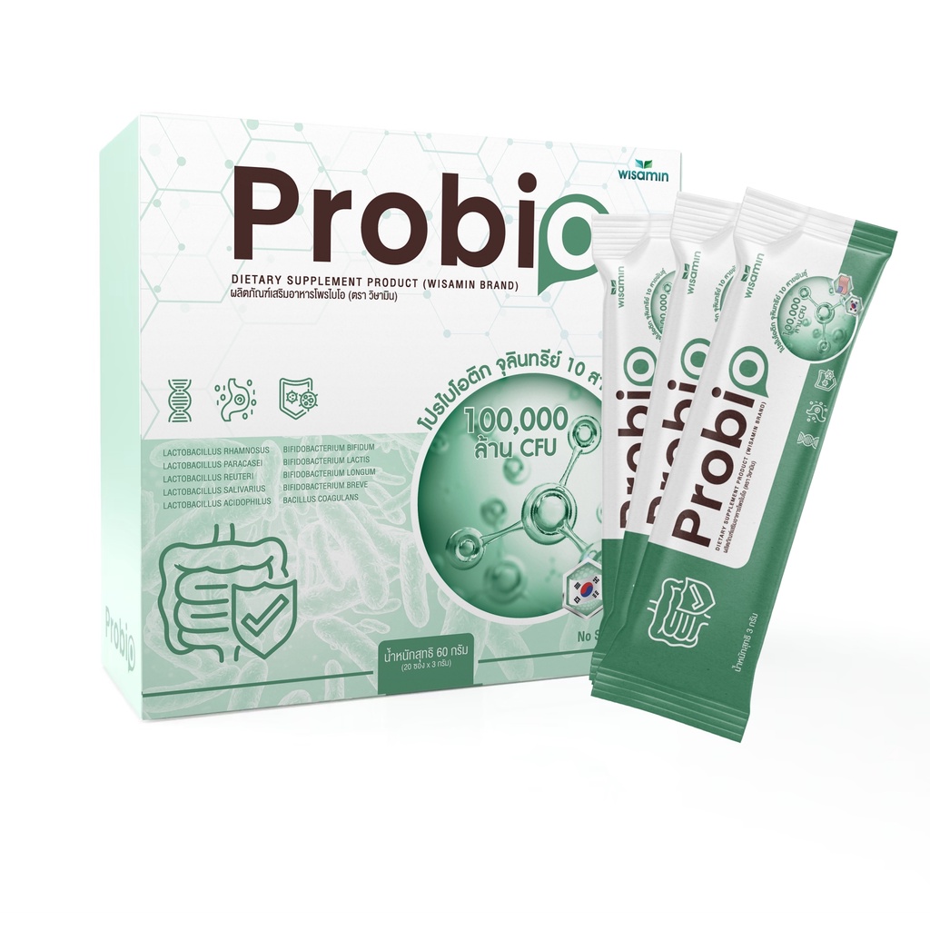 Pro bio โพรไบโอ รสช็อกโกแลตมินท์ จุลินทรีย์ โพรไบโอติกส์ 10 สายพันธุ์ จากเกาหลีใต้ (ตราวิษามิน) จำนวน 1 กล่อง 20 ซอง - รูปที่ 5