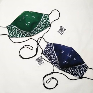 ผ้าปิดจมูก Bandana (เด็ก+ผู้ใหญ่) ลายผ้าเช็ดหน้า คล้องคอได้ปรับสายได้ Trippy handmade