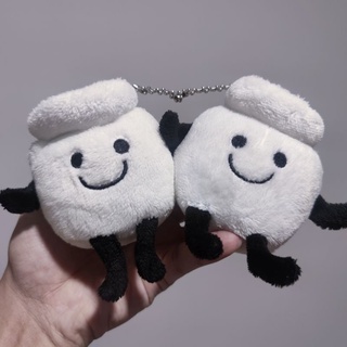 ขายคู่ พวงกุญแจ Puccho Plush Yogurt ขนนุ่ม ลิขสิทธิ์แท้ ป้ายชัด SK JAPAN