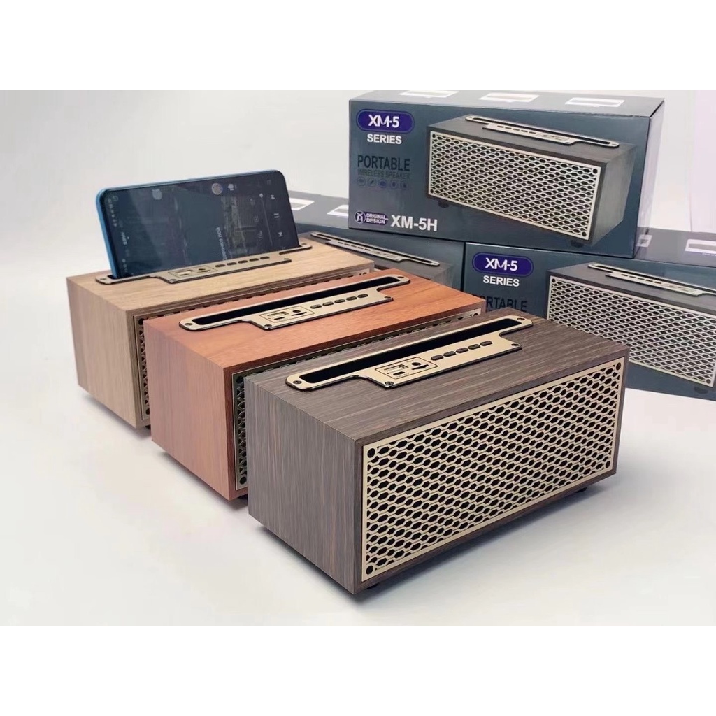 ลำโพงบลูทูธ เสียงดี เบสหนัก ทรงกระทัดรัด ดีไซน์หรูหรา Wireless speaker 5W XM5