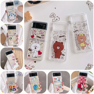 เคสโทรศัพท์มือถือ PC แบบแข็ง กันกระแทก ลายดอกไม้น่ารัก เรียบง่าย สําหรับ Samsung Galaxy Z Flip 4 Z Flip 3 Zflip Z Flip 4 Z Flip 3 Z