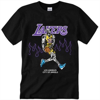 คอลูกเรือSPORTS STARLebron James Skeleton Warren Lotas La Lakers T Shirt Unisex Multicolor S 3Xl yN5lall size