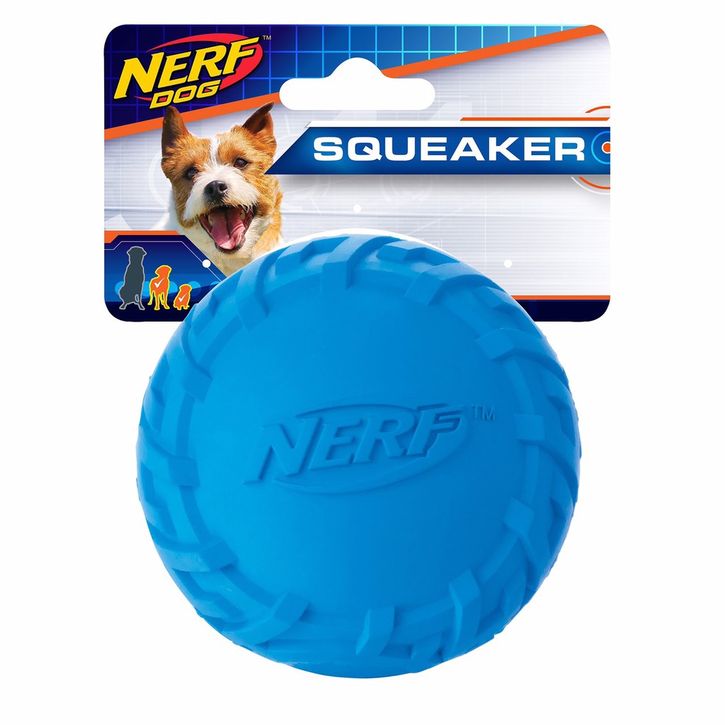 Nerf Dog บอลลายดอกยางล้อรถ สำหรับสุนัขขนาดเล็ก และขนาดกลาง มีเสียง