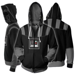 พร้อมส่ง Storm Trooper เสื้อแจ็กเก็ต คอสเพลย์ฮาโลวีน สีดํา สีขาว สําหรับผู้ชาย และผู้หญิง