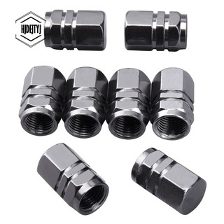 8x Tire Stem Valve Caps Car Dustproof Tire Cap, Hexagon Shape