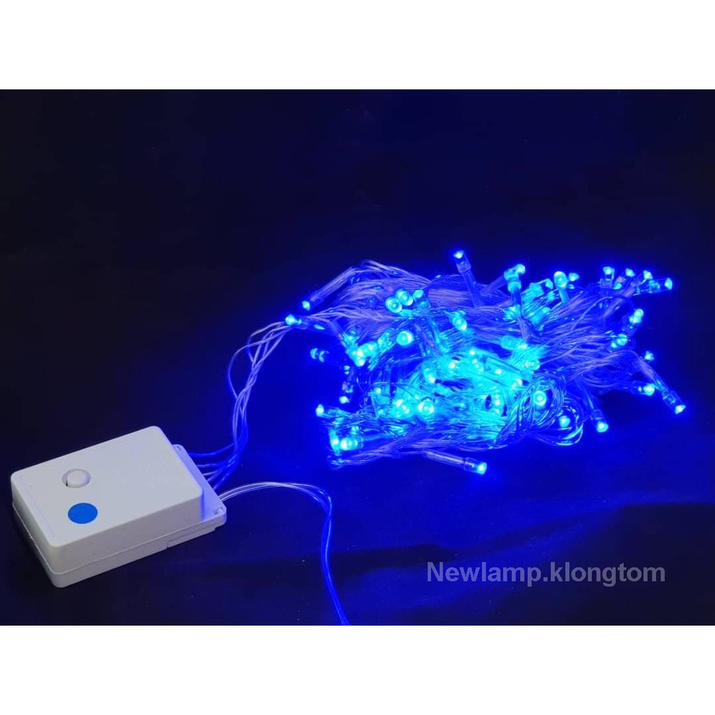 [9.15 เก็บโค้ดส่งฟรีหน้าร้าน]ไฟประดับLED 100 ดวง ยาว8.5 เมตร ปรับจังหวะกระพริบได้ 8 แบบ เหมาะสำหรับตกแต่งสถานที่ มี9สี ราคา ถูกที่สุด ดีลบีเคเค แกลเลอรีภาพที่ 7