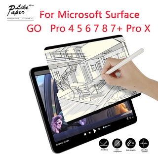 ฟิล์มกันรอยหน้าจอ แบบลอกออกได้ เนื้อแมตต์ ป้องกันแสงสะท้อน สําหรับ Microsoft Surface GO3 GO2 Pro 9 8 4 5 6 7 7 PLUS