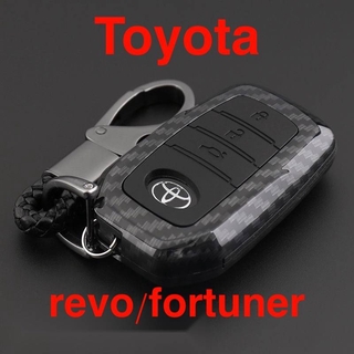 ready stock Toyota Smart-3 ซิลิโคน Carbon Fiber Toyota Alphard / Fortuner / Camry / Revo (Smart Key) / Car key Case