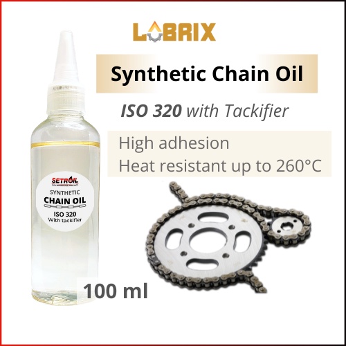 LUBRIX Setroil น้ํามันโซ่สังเคราะห์ ISO 320 100ml Chain Lube โซ่รถจักรยานยนต์ Lube จักรยานโซ่น้ํามัน