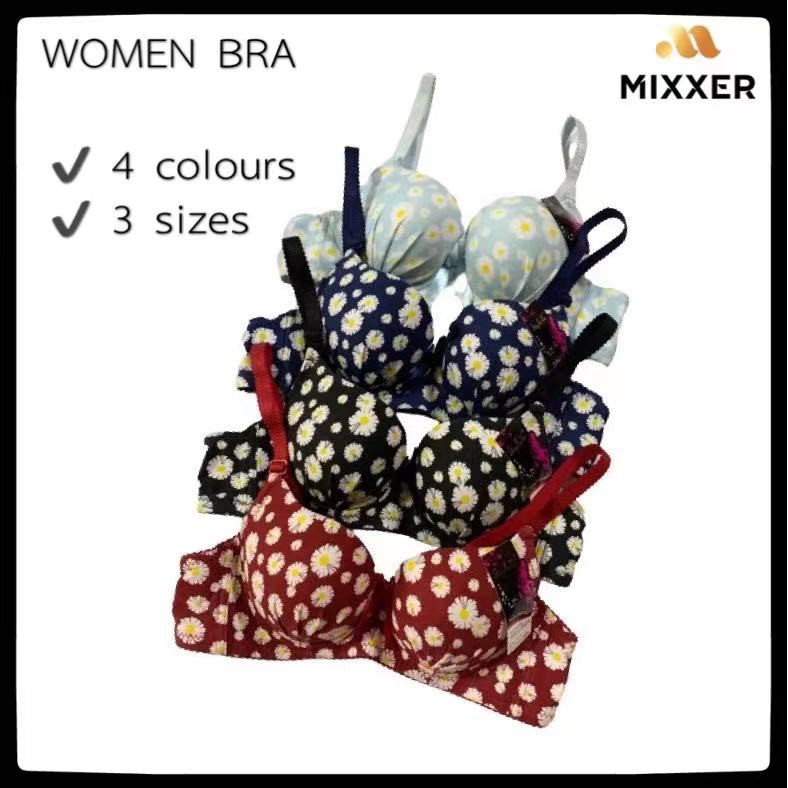 ชุดชั้นในสตรี FLOWER PATTERN BRA HALF CUP B/C CUP SIZE 34/38