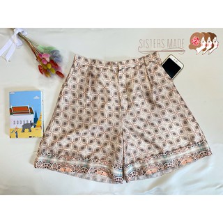 (พร้อมส่ง) -Sistersmade Poppy Shorts- กางเกงขาสั้น กางเกงขาสั้นเอวสูง มีกระเป๋าข้าง มีซับใน ผ้าซิลค์ซาติน Silk Satin