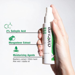 **แพคเกจใหม่ หมดอายุ10/2024** Oxecure Body Acne Spray 50ml