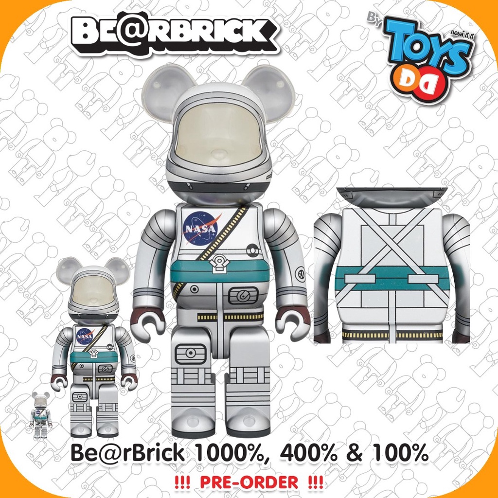MEDICOM TOY - BE@RBRICK NASA 有人飛行計画 100％ & 400％ BE