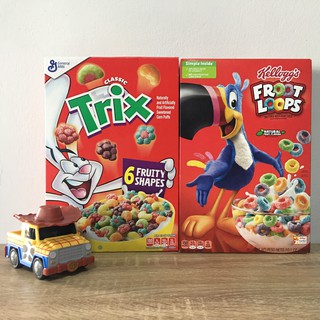 เคลล็อกส์ ฟรูท ลูปส์ Kelloggs Froot Loops 286g. ลอทใหม่ /  Trix 303g. 2022 พร้อมส่ง