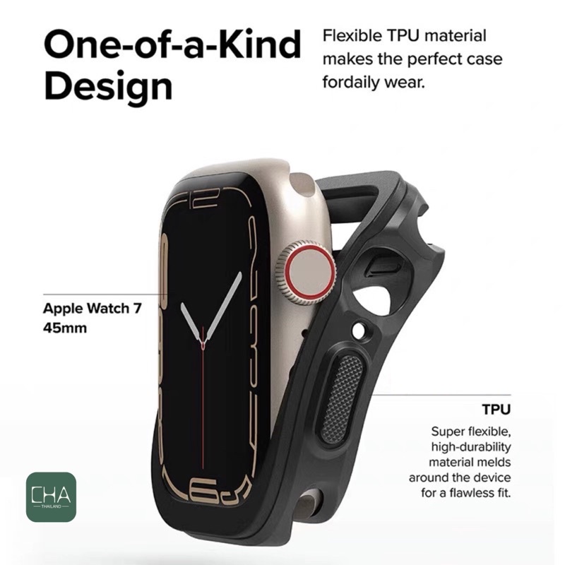 เคสแอปเปิ้ลวอช  พร้อมส่ง Case Silicon เคส สําหรับ appl.e watch series 8 7 6 5 4 3 2 1 ขนาด38/40/41/42/44/45mm ราคา ถูกที่สุด ดีลบีเคเค แกลเลอรีภาพที่ 6