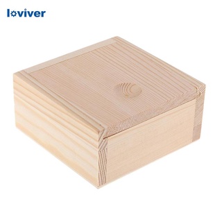 Loviver  Wooden Storage Case Wood Tea Storage Box Organizer For Jewelry, Beads, Craft