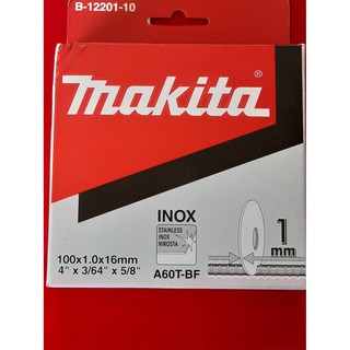 ใบตัดเหล็ก MAKITA 4"  ขนาด 100*1*16mm. 10ใบต่อแพ๊ค