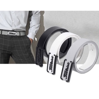 เข็มขัดกอล์ฟ แบบสอด ใส่ได้รวดเร็ว ไม่ต้องตัดสาย Titleist golf belt