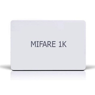 บัตร MiFare ความถี่ 13.56MKz เก็บข้อมูลได้ 1KB ความหนา 0.8มม. สีขาว สำหรับพิมพ์เป็นบัตรนักเรียน บัตรประจำตัวพนักงาน