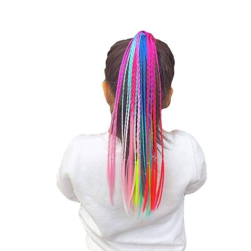สินค้ามาแรง วิกผมเด็ก​ วิกผมหางม้า​ กิ๊บ​ทำสี​ ถักเปียเล็กๆ​ ถักเปียด้วยมือยางรัดผมแต่งเปียไหมเทียม​ ยางรัดผมอินเทรนด์​