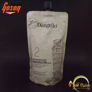 ครีมโกรกดัดเคราติน ดิแองเจลโล่ Dangello Perm Keratin No.B(2)  ขนาด 500 ml