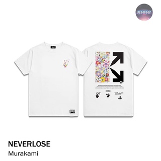 เสื้อยืดผ้าฝ้ายพิมพ์ลายแฟชั่น9Oe5 //เสื้อยืดสกรีนลายแนวสตรีท Murakami  Neverlose  เสื้อผู้ชาย/ผู้หญิง!