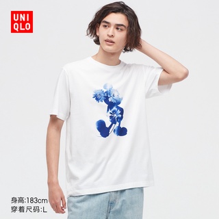 [S-5XL]ใหม่ Uniqlo เสื้อยืดแขนสั้น พิมพ์ลาย Mickey STANDS สําหรับผู้ชาย ผู้หญิง (มิกกี้) 447171