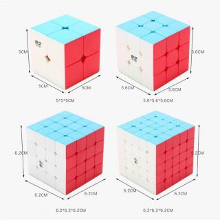 Qiyi รูบิคลูกบาศก์ปริศนาสําหรับผู้เริ่มต้น ( 2x2 / 3x3 / 4x4 / 5x5 )