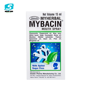 Myherbal mybacin with xylitol mouth spray 15 ml