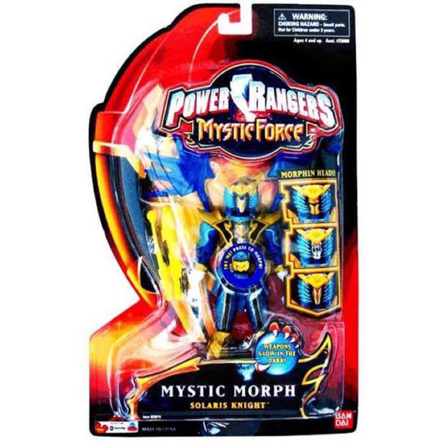 BANDAI POWER RANGERS MYSTIC FORCE MYSTIC Morph SOLARIS KNIGHT ACTION FIGURE