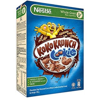 Nestle Koko Krunch Cookie Chocolate Chip Cereal เนสท์เล่ โกโก้ ครันซ์ คุ๊กกี้ ช็อคโกแลค ชิพ อาหารเช้า 330g.