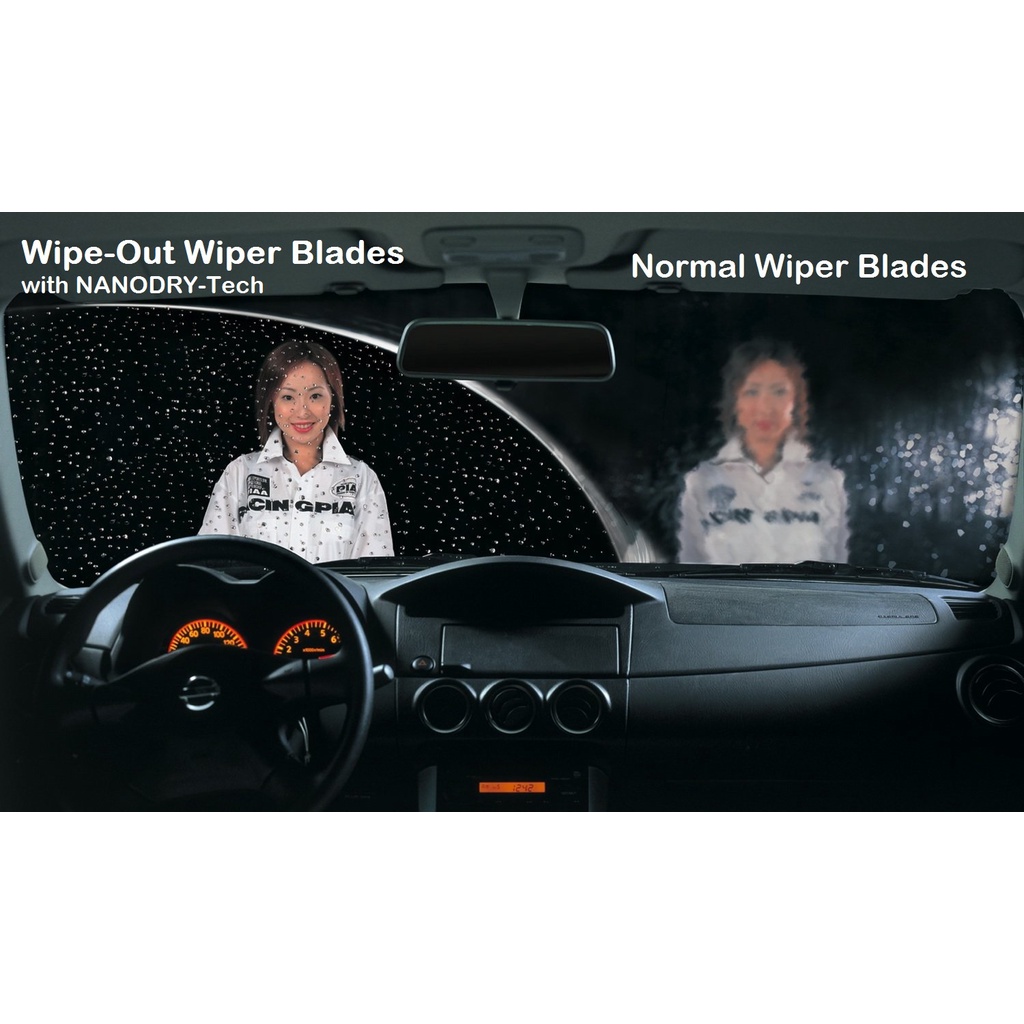 [PREMIUM] BMW X5 2013 - 2018 (F15,F85) ใบปัดน้ําฝน WipeOut HYBRID NANODRY SILICONE (ชุดหน้า) - รูปที่ 6