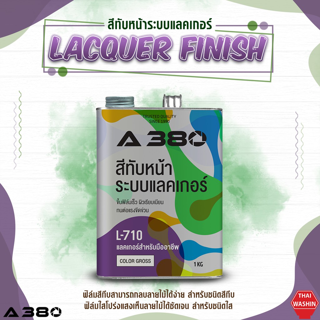 ชุดสีทับหน้าแลคเกอร์ (Lacquer Finish)