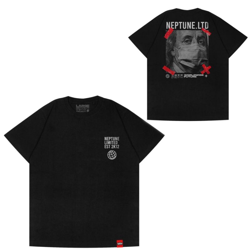 Neptune Tshirt Dollar Mask Black Original | เสื้อยืดผู้ชาย | เสื้อยืดผู้ชาย | เสื้อยืด Unisex