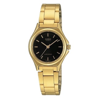 นาฬิกาCasio นาฬิกาข้อมือผู้หญิง สายสแตนเลส สีทอง รุ่น LTP-1130N-1A ( Black/Gold ) ของใหม่ของแท้100% ประกันศูนย์ 1 ปี