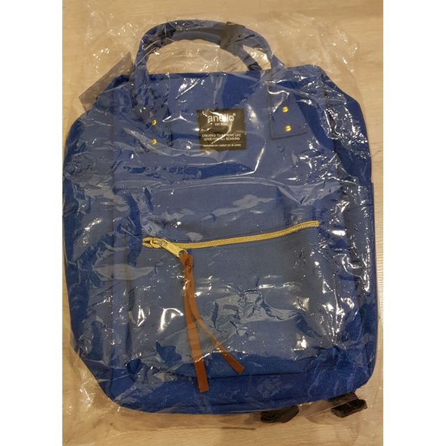 กระเป๋าเป้ anello Canvas Square Mini Backpack ของแท้