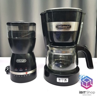 ชุดเครื่องทำกาแฟดริป Delonghi KG49 + Delonghi ICM14011 (มือสอง)