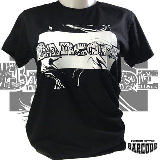 BARCODE streetwear เสื้อยืดผู้หญิง สีดำ