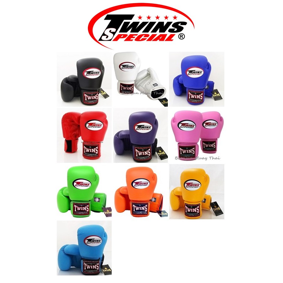 นวมชกมวยหนังแท้ Twins Special Muay Thai boxing gloves BGVL3 Training Sparring Pls place 1 pair/order