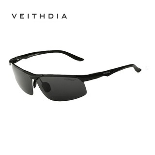 VEITHDIA อลูมิเนียมแว่นตากันแดด Polarized Men แว่นตาไนท์วิชั่น Men 6502