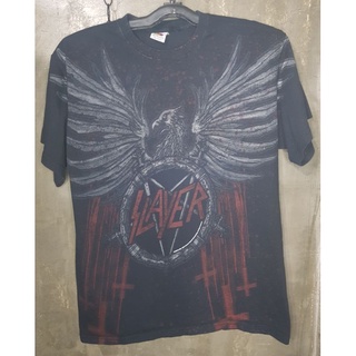 เสื้อ วง  Slayer  over print ปี 2006 OVP ลิขสิทธิ์ แท้ จากค่ายเพลง