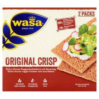 Wasa Original Crisp 200 G  ขนมปังกรอบ วาซา 200 กรัม