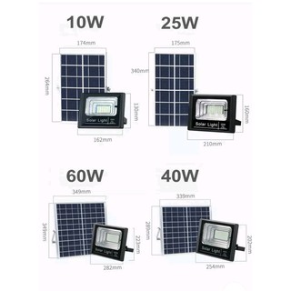 โคมไฟโซล่าเซลล์ สปอร์ตไลท์ SOLAR SPORT LIGHT ขนาด 25,40,60,200 W + เเผงโซล่าเซลล์