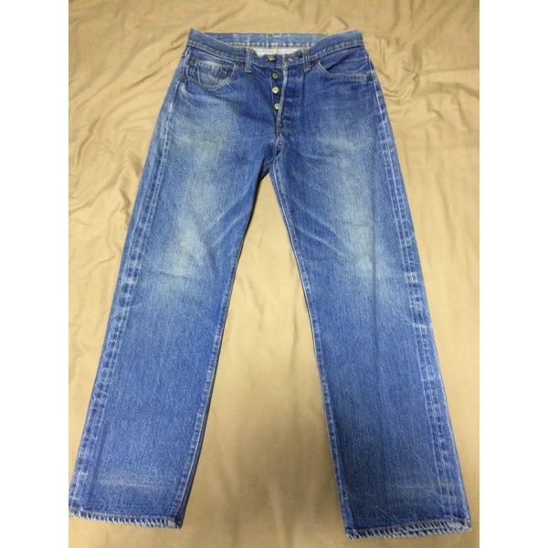 Vtg Levi’s 501 ริมแดง#6 30x28 USA ผ้าด้าน