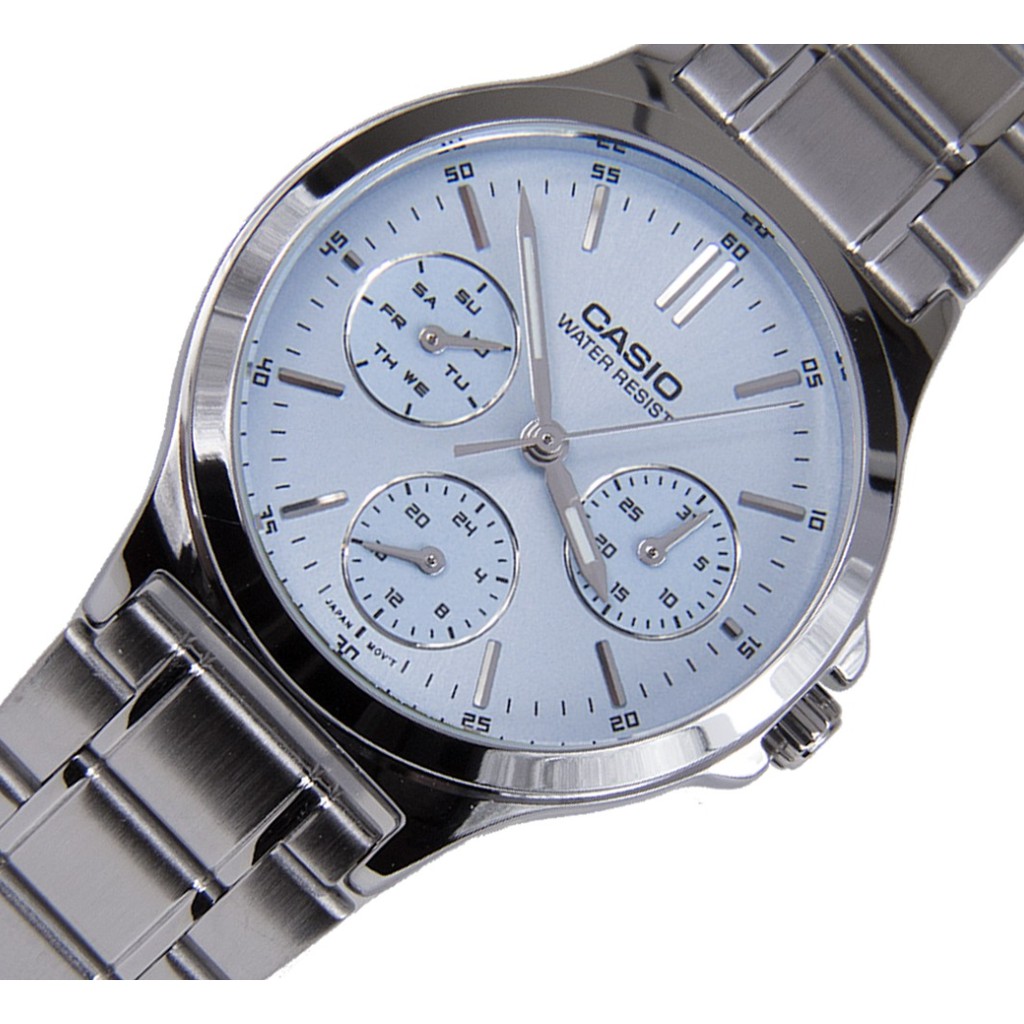casio ของแท้ประกันศูนย์ นาฬิกาคาสิโอ ผู้หญิง รุ่น LTP-V300D LTP-V300G / SMILEYTIME ขายแต่ของแท้ ประกันศูนย์cmg/c-thong