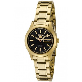 Seiko Automatic นาฬิกาข้อมือผู้หญิง Gold Stainless Strap รุ่น SYMD96K1