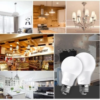 หลอด LED เปลี่ยนสีได้ 3สี E27 แบบปากเกลียวสำหรับใช้ในครัวเรือน 12w หลอดประหยัดไฟสามความเร็วลดแสง