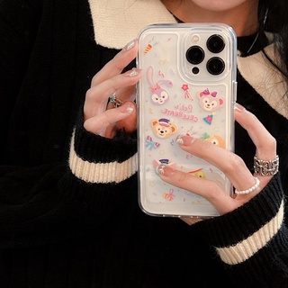 เคสโทรศัพท์มือถืออะคริลิค ลายหมี Duffy สําหรับ IPhone 13Promax 12 11 X XsMax XR