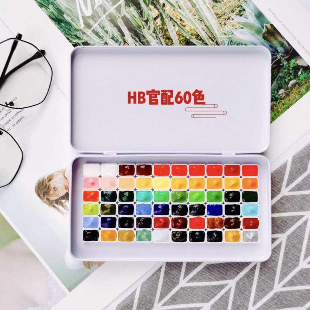 สีน้ำโฮลบีน Holbein​ 60​ สี​ ขนาด​ 0.5 ml เครื่องเขียน สีน้ำแบ่งใส่แพน สีน้ำแบ่งขาย สีน้ำตลับ (พรีออเดอร์)