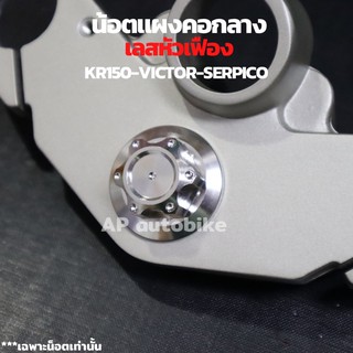 น้อตแผงคอกลางหัวเฟือง สแตนเลส KR150 SERPICO VICTOR น้อตแผงคอเคอา น้อตแผงคอกลางเคอา น้อตแผงคอบนเคอา น้อตแผงคอกลางkr